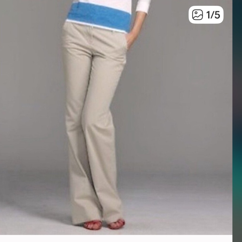J. Crew Women's Tan City Fit Trousers